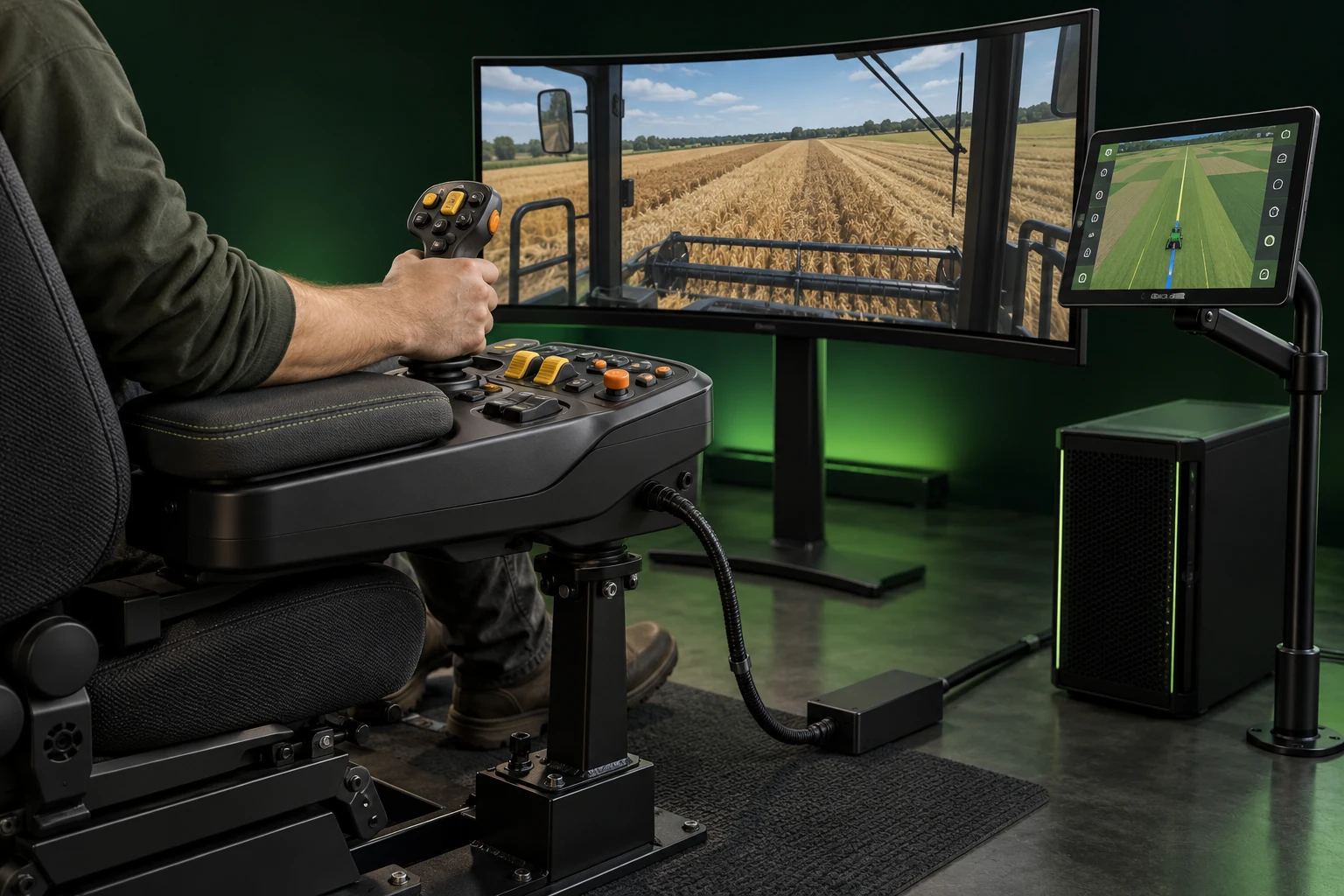 Conceito de console original integrado ao treinamento no Simulator PRO