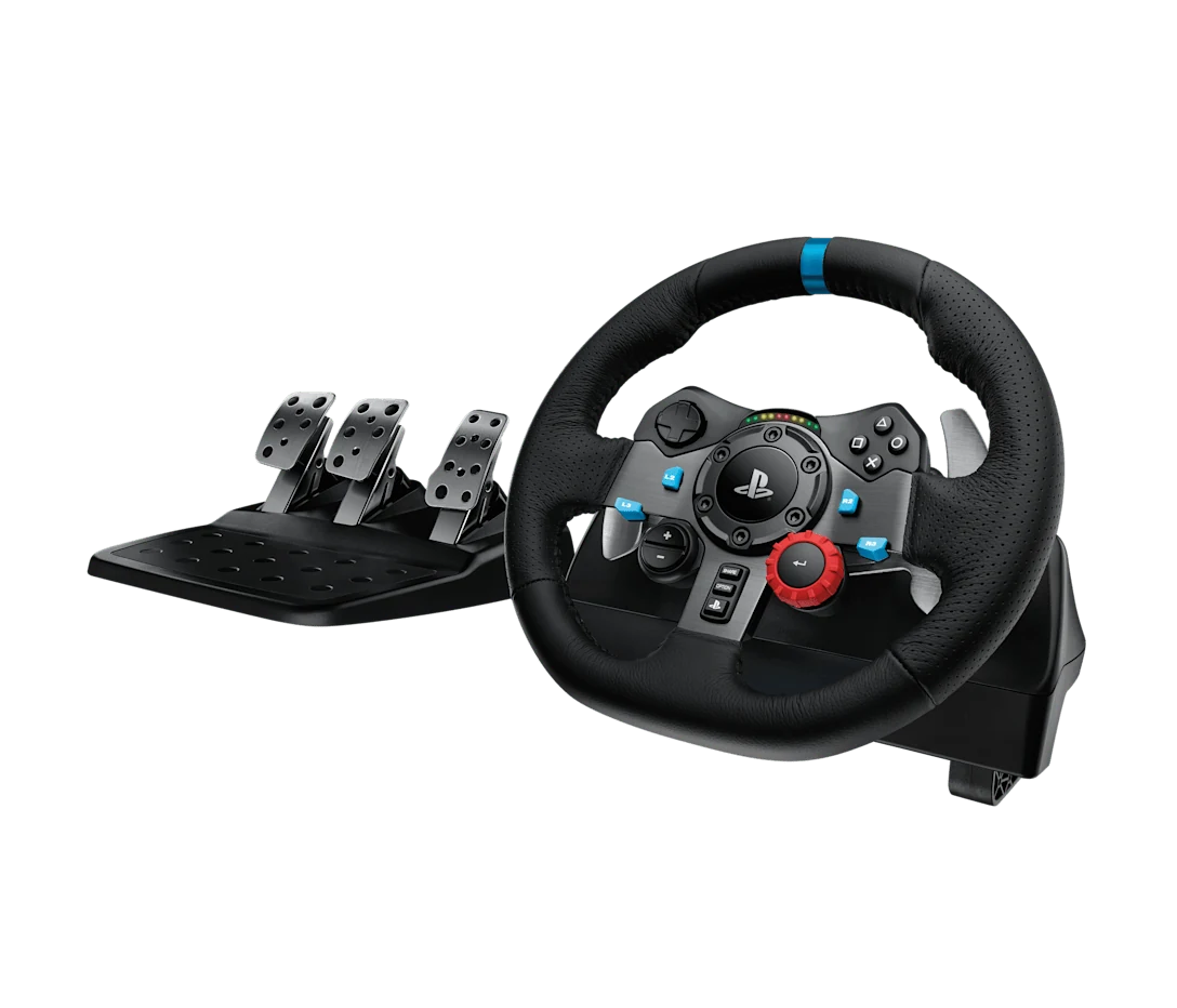 Logitech G29 com pedaleira de três pedais